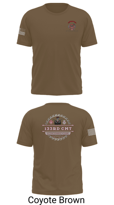 133rd Construction Management Team 6811495 Short Sleeve Performance Shirt - 16