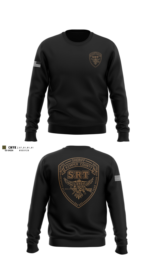 Crew Neck Sweatshirt, Kemper County Sheriff’s Office, Police, Teamtime, Team time, sublimation, custom sports apparel, team uniforms, spirit wear, spiritwear, sports uniforms, custom shirts, team store, custom team store, fundraiser sports, apparel fundraiser