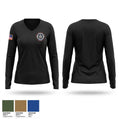 US Marshals PNVOTF Women's Long Sleeve V-neck Shirt - 1