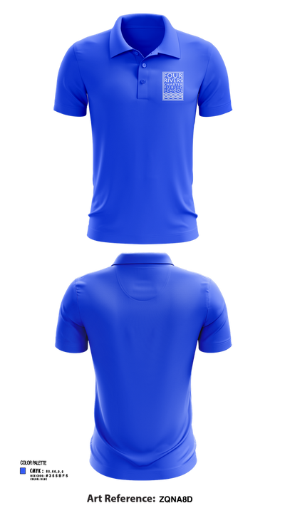 Four Rivers 77254120 Short Sleeve Performance Polo - 101