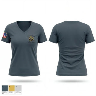 Womens Short Sleeve Vneck Shirt, Kachemak Rapid Care Ambulance, EMS/EMT, Teamtime, Team time, sublimation, custom sports apparel, team uniforms, spirit wear, spiritwear, sports uniforms, custom shirts, team store, custom team store, fundraiser sports, apparel fundraiser