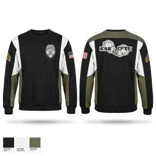 Crew Neck Sweatshirt, KYDOC, Police, Teamtime, Team time, sublimation, custom sports apparel, team uniforms, spirit wear, spiritwear, sports uniforms, custom shirts, team store, custom team store, fundraiser sports, apparel fundraiser