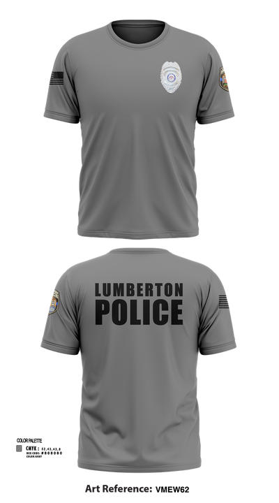 LUMBERTON POLICE 73149623 Short Sleeve Performance Shirt - 102