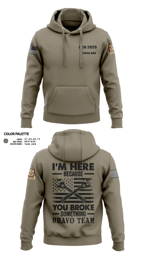 Hoodie, 1/204th ADA, , Teamtime, Team time, sublimation, custom sports apparel, team uniforms, spirit wear, spiritwear, sports uniforms, custom shirts, team store, custom team store, fundraiser sports, apparel fundraiser