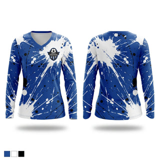 Womens Long Sleeve Vneck Shirt, North Chesapeake Football Club, Men's Soccer, Teamtime, Team time, sublimation, custom sports apparel, team uniforms, spirit wear, spiritwear, sports uniforms, custom shirts, team store, custom team store, fundraiser sports, apparel fundraiser