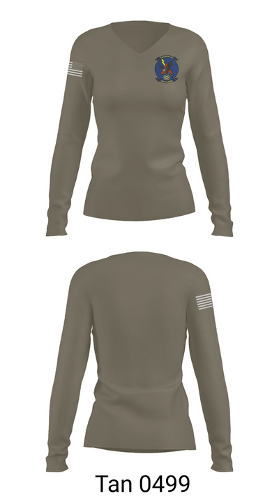 Tacron22 58767942 Women's Long Sleeve V-neck Shirt - 73