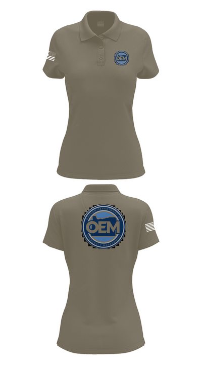 Oregon Emergency Management 48984222 Women's Short Sleeve Performance Polo  - 71