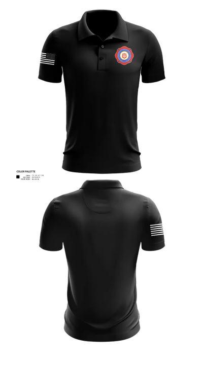 Groves Professional Firefighters Local 1905 75492624 Short Sleeve Performance Polo - 21