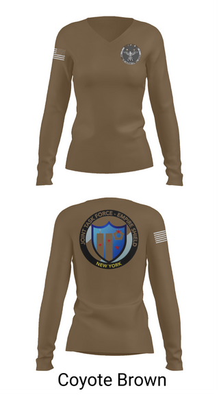 Womens Long Sleeve Vneck Shirt, Empire Shield, , Teamtime, Team time, sublimation, custom sports apparel, team uniforms, spirit wear, spiritwear, sports uniforms, custom shirts, team store, custom team store, fundraiser sports, apparel fundraiser