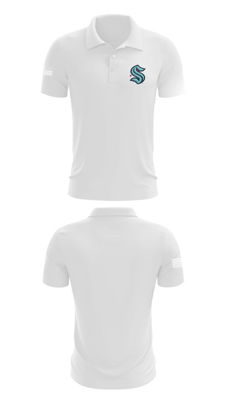 Short Sleeve Performance Polo, Kraken, Ice Hockey, Teamtime, Team time, sublimation, custom sports apparel, team uniforms, spirit wear, spiritwear, sports uniforms, custom shirts, team store, custom team store, fundraiser sports, apparel fundraiser