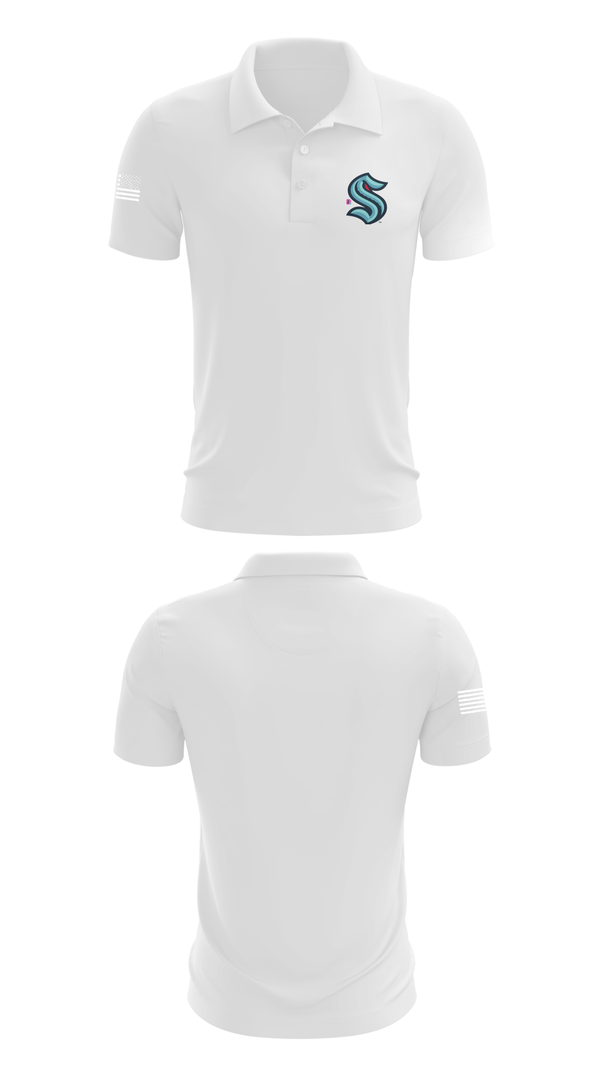 Short Sleeve Performance Polo, Kraken, Ice Hockey, Teamtime, Team time, sublimation, custom sports apparel, team uniforms, spirit wear, spiritwear, sports uniforms, custom shirts, team store, custom team store, fundraiser sports, apparel fundraiser