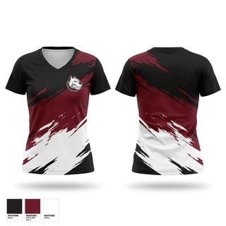 Womens Short Sleeve Vneck Shirt, mississippi dawgz, , Teamtime, Team time, sublimation, custom sports apparel, team uniforms, spirit wear, spiritwear, sports uniforms, custom shirts, team store, custom team store, fundraiser sports, apparel fundraiser