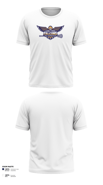 Saddle Brook Falcons Lacrosse 64067977 Short Sleeve Performance Shirt - 3