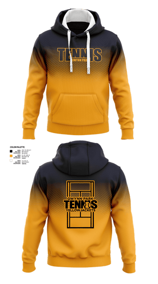 Hoodie, Gwynn Park High School Tennis, Tennis, Teamtime, Team time, sublimation, custom sports apparel, team uniforms, spirit wear, spiritwear, sports uniforms, custom shirts, team store, custom team store, fundraiser sports, apparel fundraiser