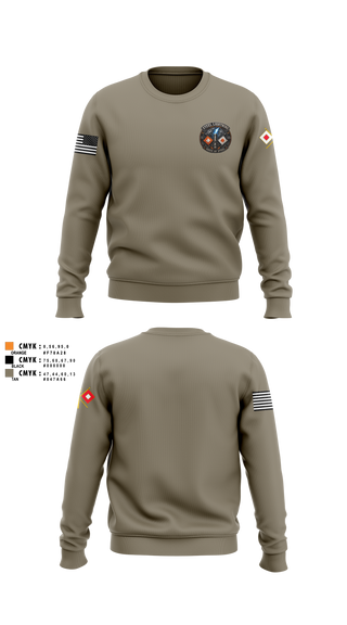 Crew Neck Sweatshirt, 206 Steel Lightning, Army, Teamtime, Team time, sublimation, custom sports apparel, team uniforms, spirit wear, spiritwear, sports uniforms, custom shirts, team store, custom team store, fundraiser sports, apparel fundraiser
