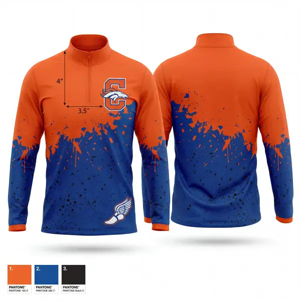 Quarter Zip Jacket, Chester Academy Track & Field, Track & Field, Teamtime, Team time, sublimation, custom sports apparel, team uniforms, spirit wear, spiritwear, sports uniforms, custom shirts, team store, custom team store, fundraiser sports, apparel fundraiser
