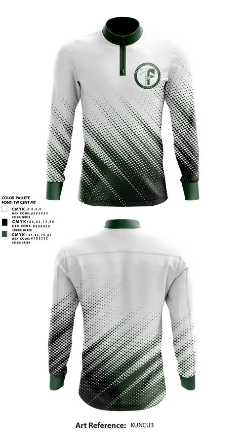 Quarter Zip Jacket, Tallulah Falls School Soccer, Women's Soccer, Teamtime, Team time, sublimation, custom sports apparel, team uniforms, spirit wear, spiritwear, sports uniforms, custom shirts, team store, custom team store, fundraiser sports, apparel fundraiser