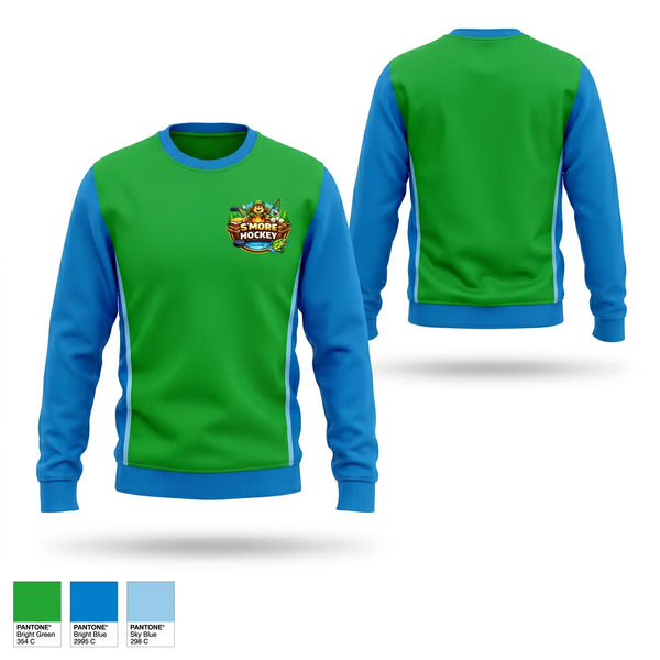 Crew Neck Sweatshirt, S’More Hockey, Ice Hockey, Teamtime, Team time, sublimation, custom sports apparel, team uniforms, spirit wear, spiritwear, sports uniforms, custom shirts, team store, custom team store, fundraiser sports, apparel fundraiser