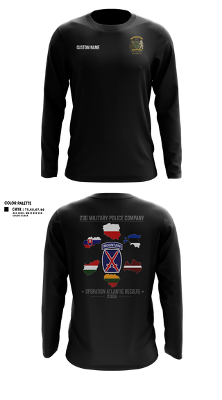 Long Sleeve Performance Shirt, 23D Military Police Company Deployment 2026, Army, Teamtime, Team time, sublimation, custom sports apparel, team uniforms, spirit wear, spiritwear, sports uniforms, custom shirts, team store, custom team store, fundraiser sports, apparel fundraiser