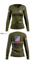 343 6309175 Women's Long Sleeve V-neck Shirt - 3