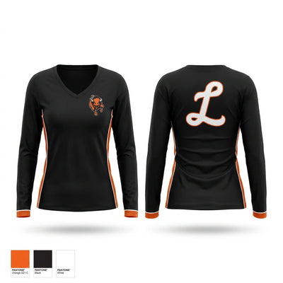 Lamar Softball Women's Long Sleeve V-neck Shirt - 1