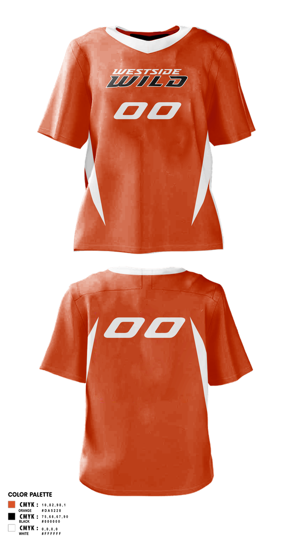 Womens Lacrosse Jersey, Westside Wild, Women's Lacrosse, Teamtime, Team time, sublimation, custom sports apparel, team uniforms, spirit wear, spiritwear, sports uniforms, custom shirts, team store, custom team store, fundraiser sports, apparel fundraiser