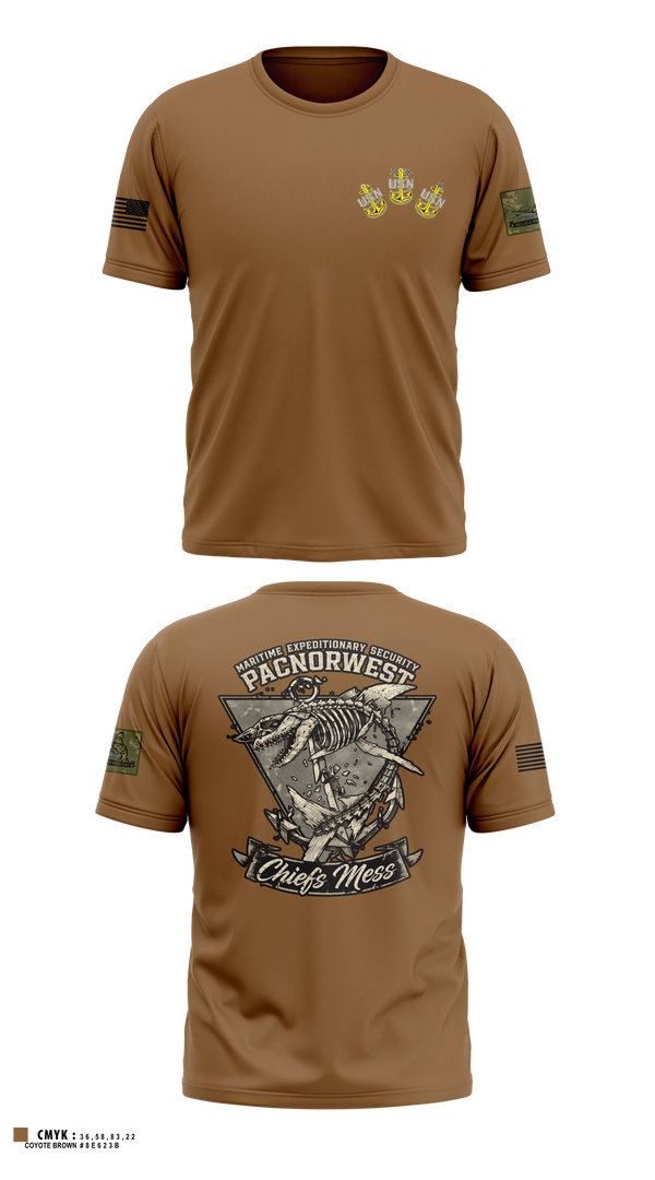 Short Sleeve Performance Shirt, MES PACNORWEST HVU  Chiefs Mess, Navy, Teamtime, Team time, sublimation, custom sports apparel, team uniforms, spirit wear, spiritwear, sports uniforms, custom shirts, team store, custom team store, fundraiser sports, apparel fundraiser