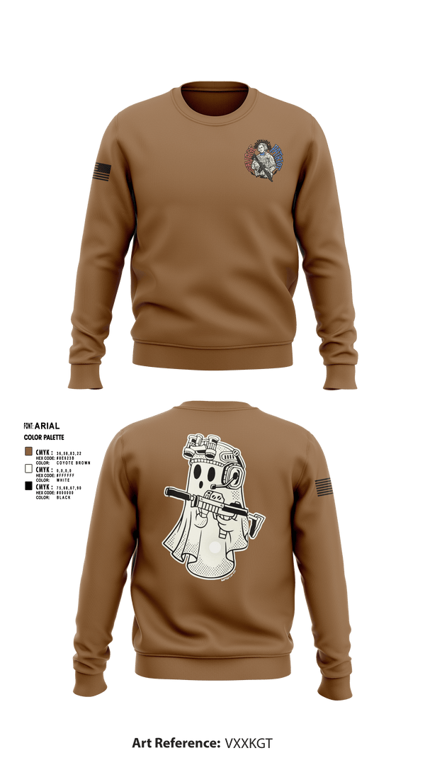 Crew Neck Sweatshirt, 5th special forces group, Army, Teamtime, Team time, sublimation, custom sports apparel, team uniforms, spirit wear, spiritwear, sports uniforms, custom shirts, team store, custom team store, fundraiser sports, apparel fundraiser
