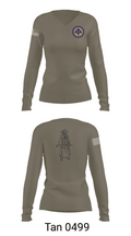 A Co 1/1-114th 36313026 Women's Long Sleeve V-neck Shirt - 77