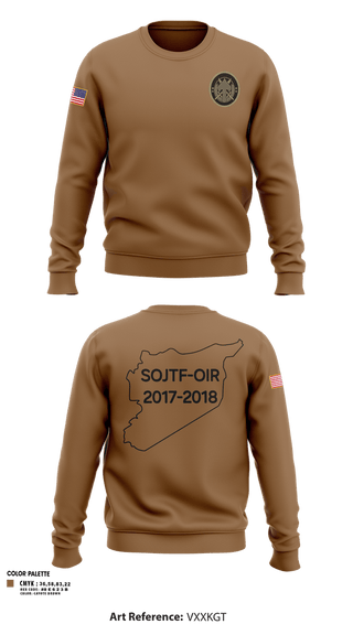 Crew Neck Sweatshirt, SOJTF, Army, Teamtime, Team time, sublimation, custom sports apparel, team uniforms, spirit wear, spiritwear, sports uniforms, custom shirts, team store, custom team store, fundraiser sports, apparel fundraiser