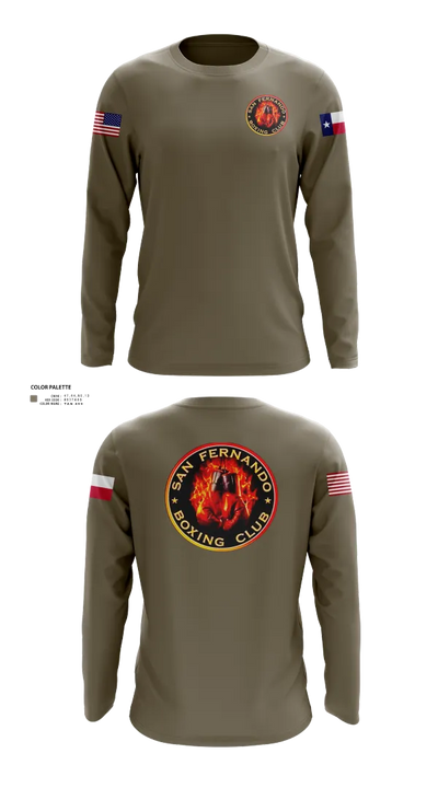 San Fernando Boxing Club 92427997 Long Sleeve Performance Shirt 52