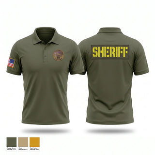 Short Sleeve Performance Polo, Cuyahoga County Sheriff’s Department, Police, Teamtime, Team time, sublimation, custom sports apparel, team uniforms, spirit wear, spiritwear, sports uniforms, custom shirts, team store, custom team store, fundraiser sports, apparel fundraiser