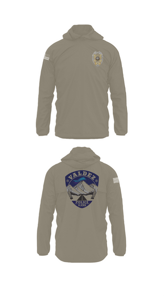 Windbreaker, Valdez Police Department, Police, Teamtime, Team time, sublimation, custom sports apparel, team uniforms, spirit wear, spiritwear, sports uniforms, custom shirts, team store, custom team store, fundraiser sports, apparel fundraiser