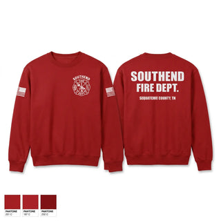 Crew Neck Sweatshirt, SOUTHEND FIRE DEPARTMENT, Fire Department, Teamtime, Team time, sublimation, custom sports apparel, team uniforms, spirit wear, spiritwear, sports uniforms, custom shirts, team store, custom team store, fundraiser sports, apparel fundraiser
