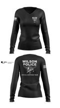 Wilson Police SRT 64370137 Women's Long Sleeve V-neck Shirt - 1