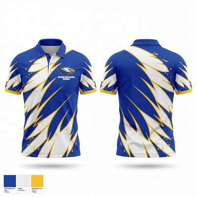Milburn High School Baseball 57709896 Short Sleeve Performance Polo - 1