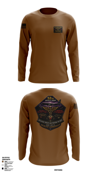 Long Sleeve Performance Shirt, 52 MDG, Air Force, Teamtime, Team time, sublimation, custom sports apparel, team uniforms, spirit wear, spiritwear, sports uniforms, custom shirts, team store, custom team store, fundraiser sports, apparel fundraiser