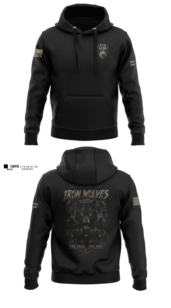 Hoodie, 258th HR CO, Army, Teamtime, Team time, sublimation, custom sports apparel, team uniforms, spirit wear, spiritwear, sports uniforms, custom shirts, team store, custom team store, fundraiser sports, apparel fundraiser