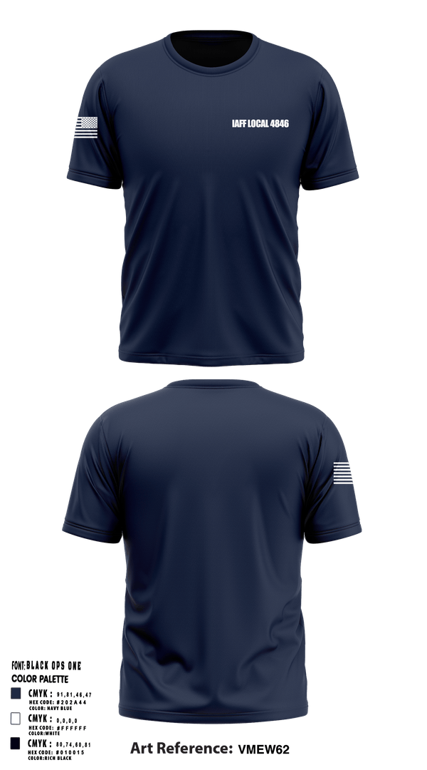 IAFF Local 4846 46715947 Old School Cotton Feel Shirt - 1