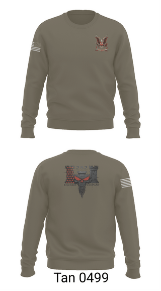 Crew Neck Sweatshirt, 252 ENG CO, National Guard, Teamtime, Team time, sublimation, custom sports apparel, team uniforms, spirit wear, spiritwear, sports uniforms, custom shirts, team store, custom team store, fundraiser sports, apparel fundraiser