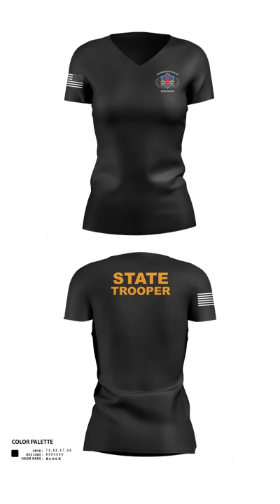 Arkansas State Police Bomb Squad 82433204 Women's Short Sleeve V-neck Shirt - 21