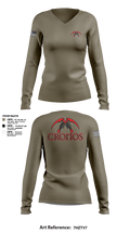 Cronos 94910133 Women's Long Sleeve V-neck Shirt - 1