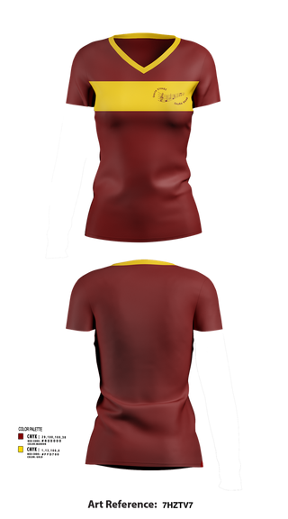 Womens Short Sleeve Vneck Shirt, South Stokes Saura Band, Spirit Store, Teamtime, Team time, sublimation, custom sports apparel, team uniforms, spirit wear, spiritwear, sports uniforms, custom shirts, team store, custom team store, fundraiser sports, apparel fundraiser