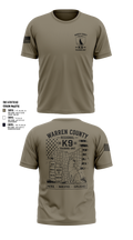 Warren County Sheriff’s Office K-9 Short Sleeve Performance Shirt - 9