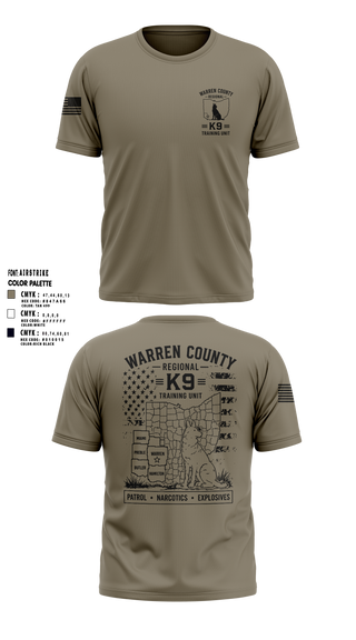 Short Sleeve Performance Shirt, Warren County Sheriff’s Office K-9, Police, Teamtime, Team time, sublimation, custom sports apparel, team uniforms, spirit wear, spiritwear, sports uniforms, custom shirts, team store, custom team store, fundraiser sports, apparel fundraiser
