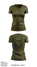 SWAT 37842893 Women's Short Sleeve V-neck Shirt - 4