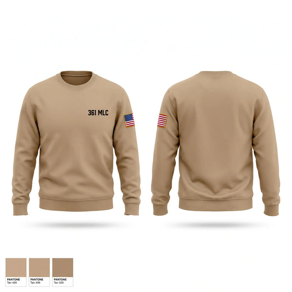 Crew Neck Sweatshirt, 361 MLC, Army, Teamtime, Team time, sublimation, custom sports apparel, team uniforms, spirit wear, spiritwear, sports uniforms, custom shirts, team store, custom team store, fundraiser sports, apparel fundraiser