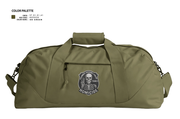 Duffle Bag, Homicide Team 3, Police, Teamtime, Team time, sublimation, custom sports apparel, team uniforms, spirit wear, spiritwear, sports uniforms, custom shirts, team store, custom team store, fundraiser sports, apparel fundraiser