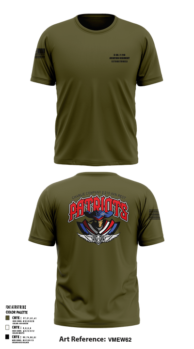 C Co. 2-210 Aviation Regiment (Structures) 22020258 Old School Cotton Feel Shirt - 3