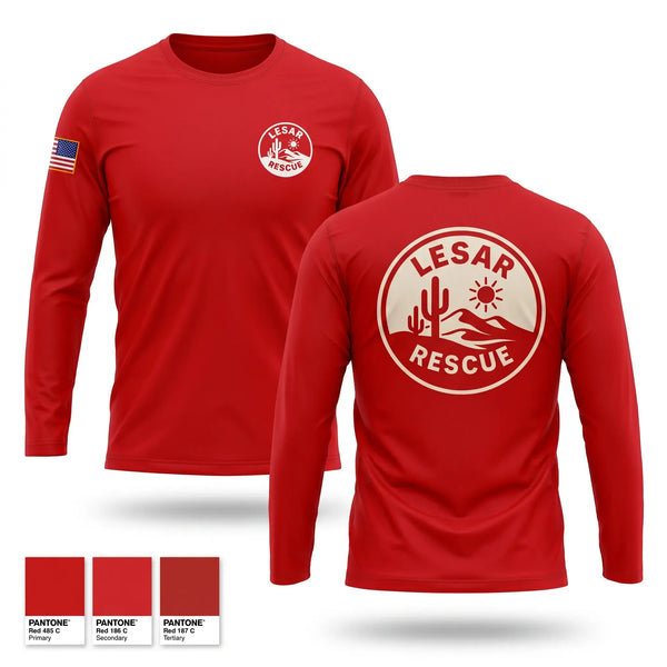 Long Sleeve Performance Shirt, LESAR RESCUE, EMS/EMT, Teamtime, Team time, sublimation, custom sports apparel, team uniforms, spirit wear, spiritwear, sports uniforms, custom shirts, team store, custom team store, fundraiser sports, apparel fundraiser